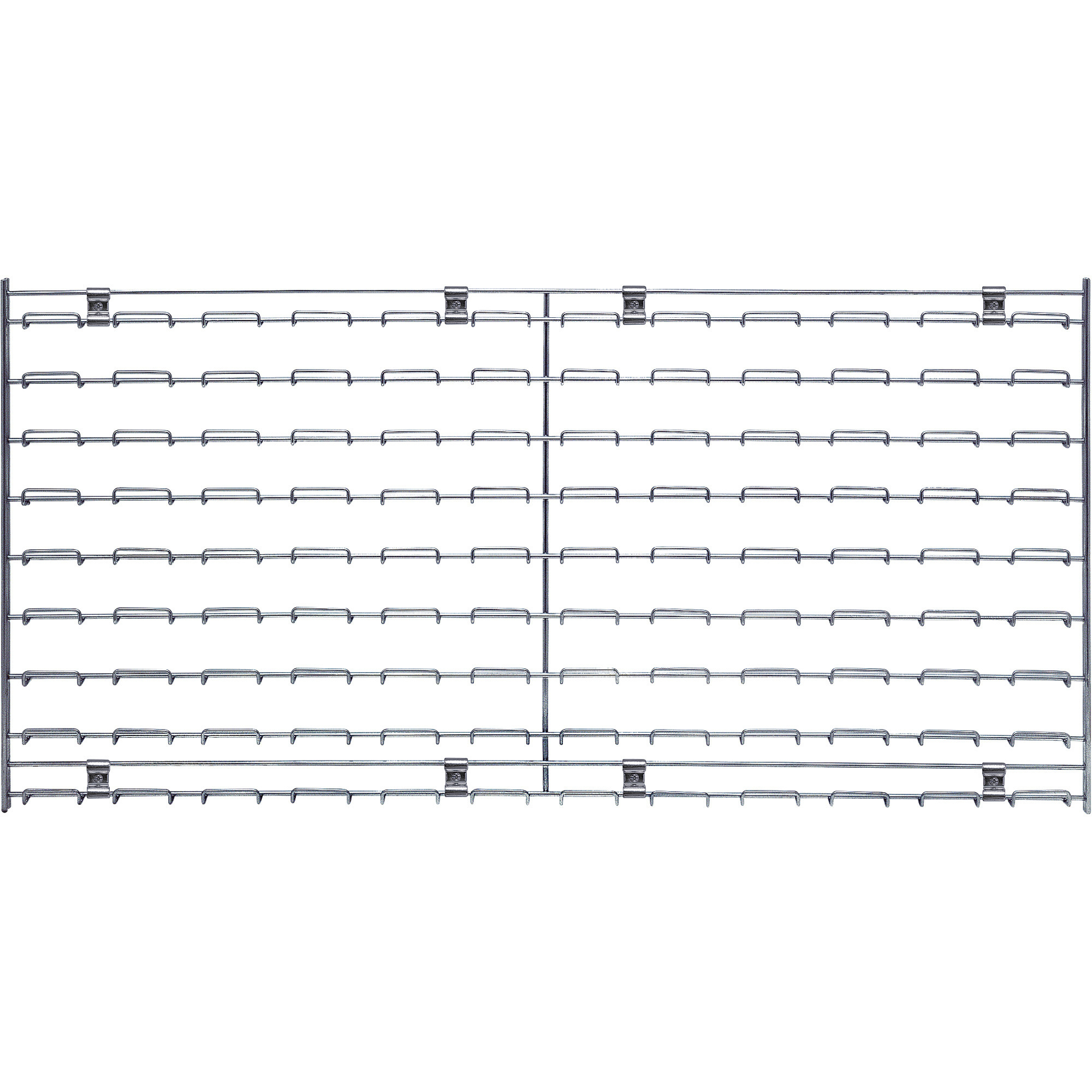 Quantum Chrome Louvered Panel, 36in.W x 2in.D x 18in.H, Model# WLP-1836C